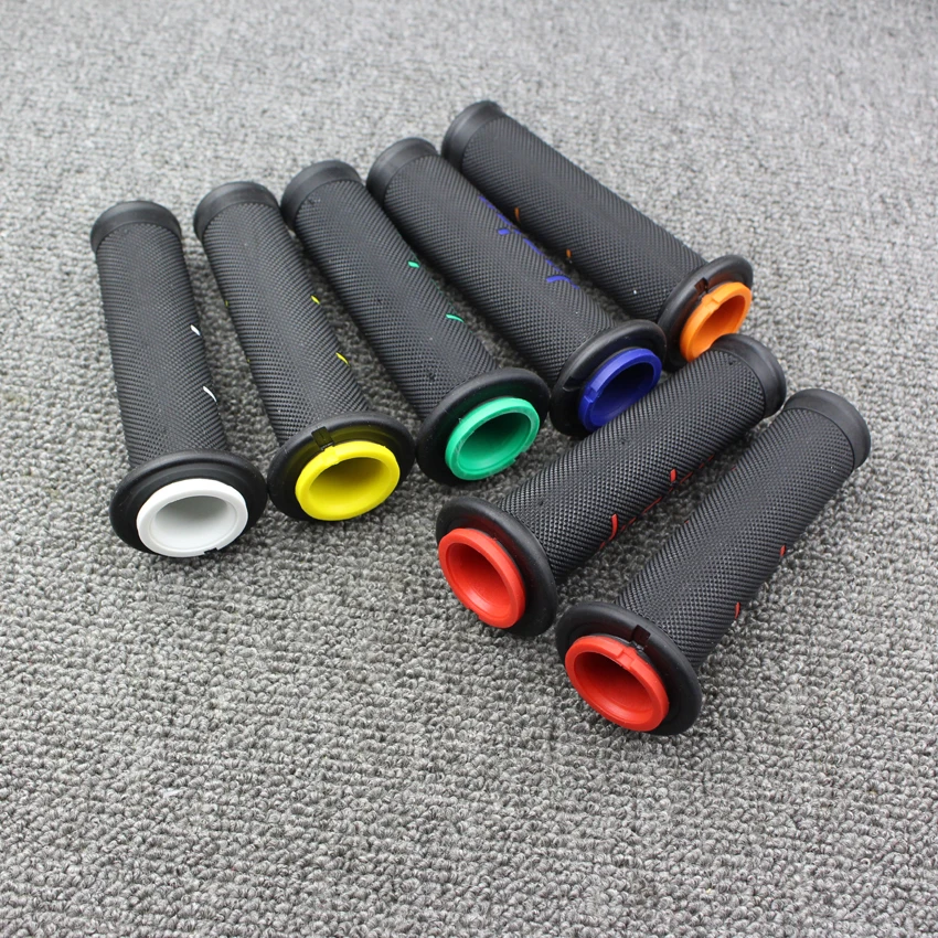 7/8'' 22MM Universal Street&ampRacing CNC Motorcycle Motocross Kawasaki racing bike HANDLEBAR RUBBER GEL free shipping | Автомобили