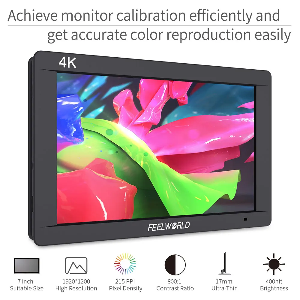 Монитор Feelworld FW703 с 7 дюймовым экраном камера DSLR поле Full HD видео помощник 1920x1200 IPS 4K