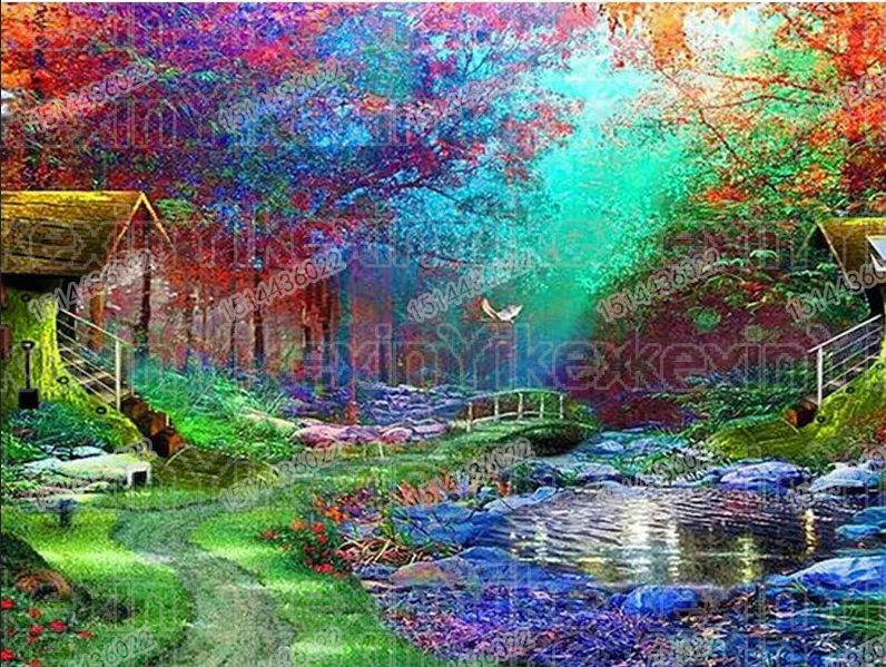 

5D DIY Diamond Painting Scenery Home Decor Full Drill circular Tree Bird Picture Of Rhinestone Diamond Embroidery
