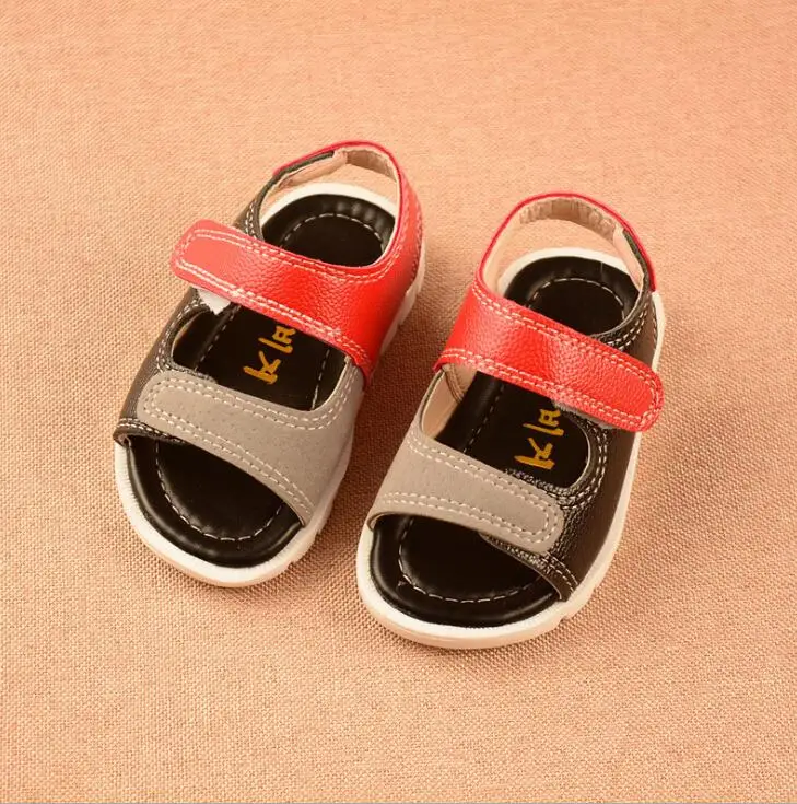 

Summer Children Sandals Toddler Boys Sandals Leather Cut-outs Breathable Beach sandalia infantil Kids Shoe Comfort