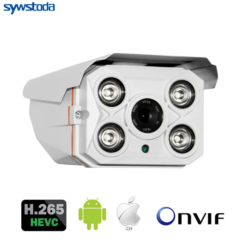 Новая HD 1080P H.265 IP камера Onvif Bullet водонепроницаемый CCTV открытый сетевой Массив 4 * ИК