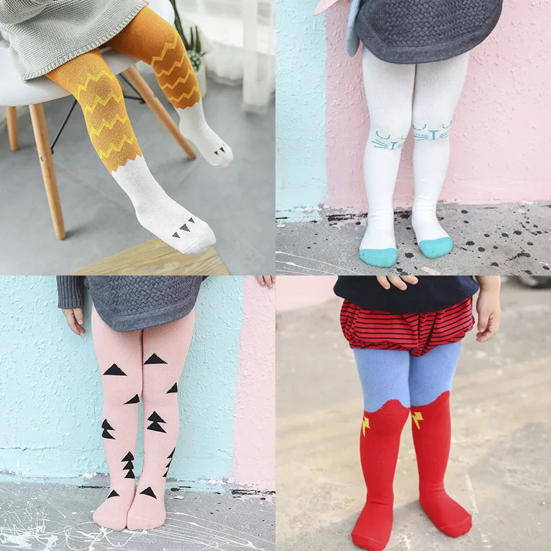 Tights Socks Stocking Pantyhose Above Knee Long Soft Cotton Warm Kid Baby Girl