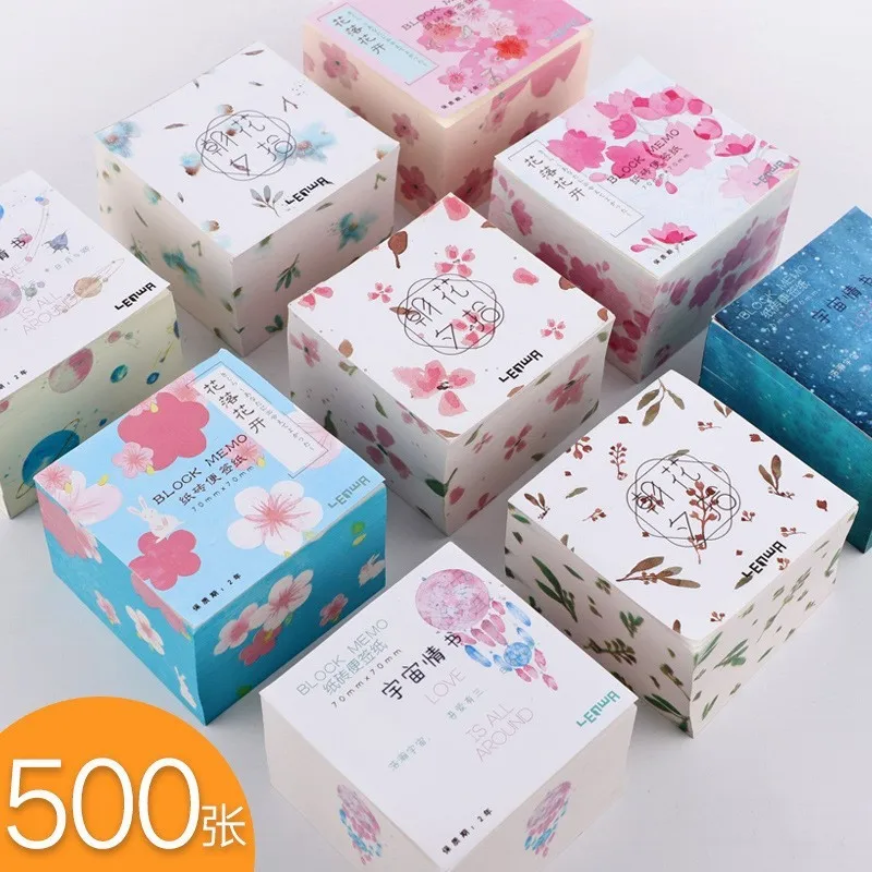 500 страниц красочного поста это Примечания красивые цветы N stick термоусадочная