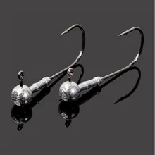 Лидер продаж джиг крюк Уайт 7 г высокое качество привести джиг-головки рыболовный крючок Мягкая приманка червь крючок 12 штук в упаковке Рыбалка Ocean Рыбалка