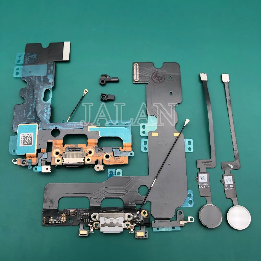 

Charging Port with home button for phone 7 7 plus 8 plus damaged USB charge port flex cable home button touch ID headset nowork