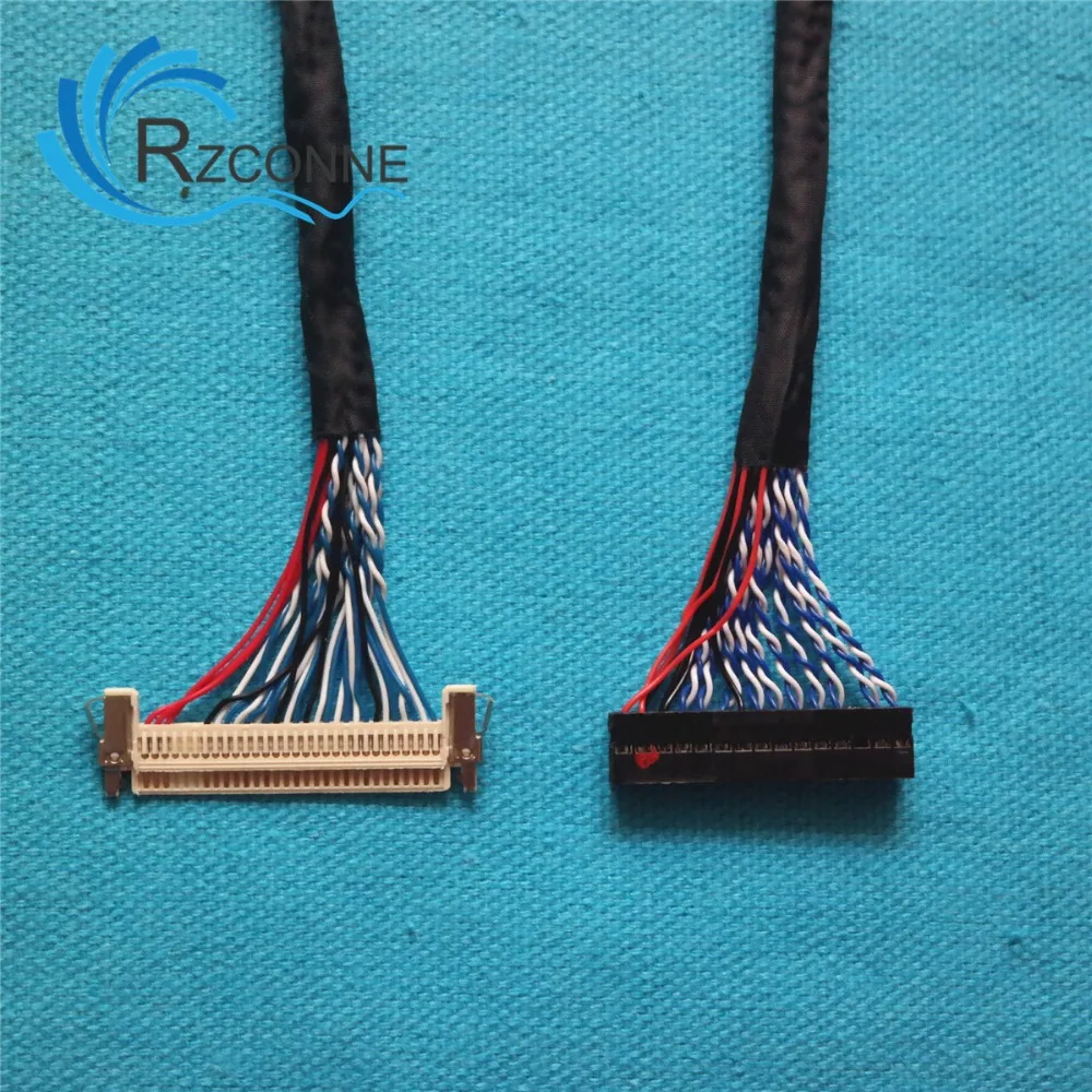 Универсальный кабель LVDS 30 контактный 8 битный с замком для ЖК контроллера 17 ''