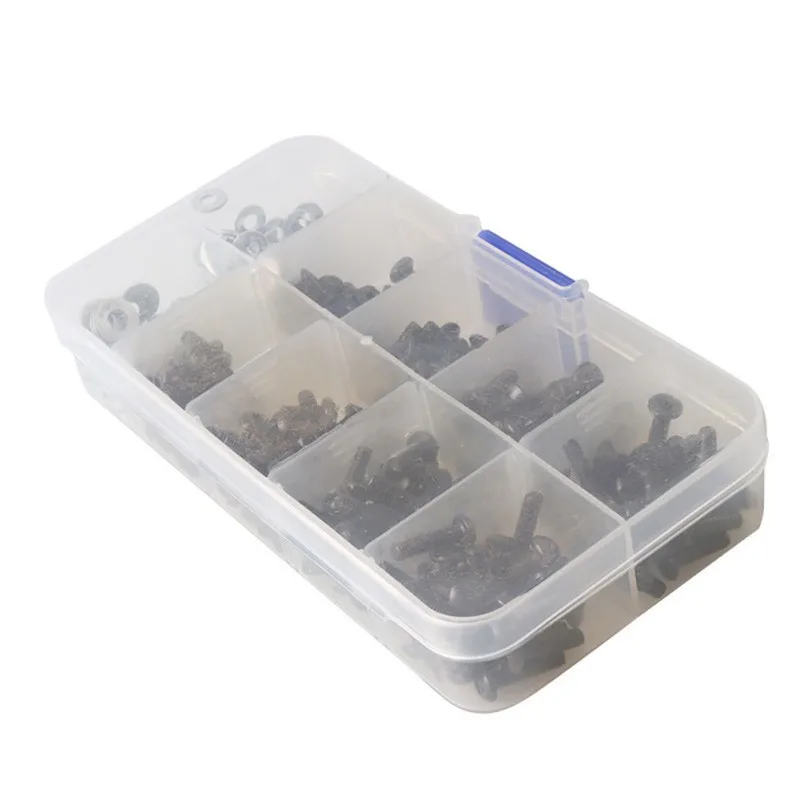 340pcs/180pcs M3 Flat & Round Head Screws Set Accessories Box For 1/10 HSP RC Car 10.9 High-strengt Screw Remote Control RC Part