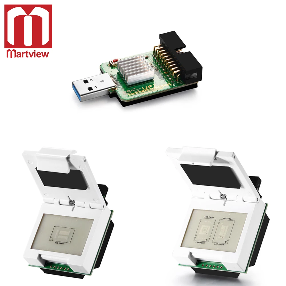 Martview EMMC eMCP Socket + 2 в 1 eMMC/eMCP USB3.0 SuperSpeed uSD/eMMC Reader для Dongle|Детали устройств связи| |