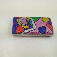 Модный разноцветный вечерние сумочки со стразами модные клапаном женские женский клатч, сумочка Свадебная вечерняя сумочка маленькая свадебные сумочки