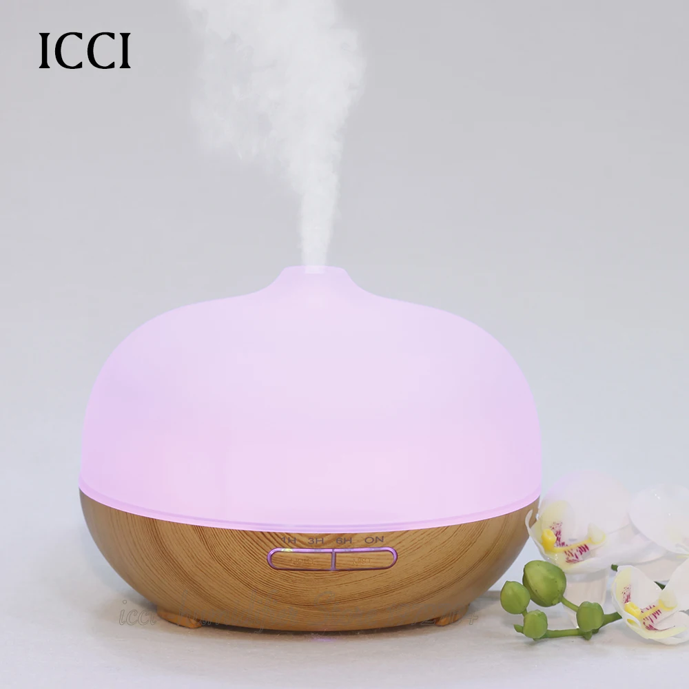 icci Humidifier Essential oil diffuser aroma diffuseur glass Aroma led