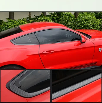 

Fit for Ford Mustang carbon fiber Window trim The body bright exterior decoration