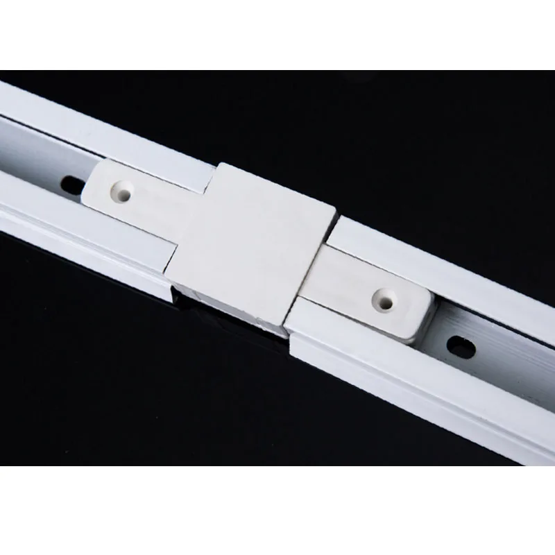1 حزمة سميكة الألومنيوم 0.5 M LED المسار السكك الحديدية ، أضواء المسارات السكك الحديدية موصلات ، العالمي القضبان ، الألومنيوم المسار ، تركيبات ا...
