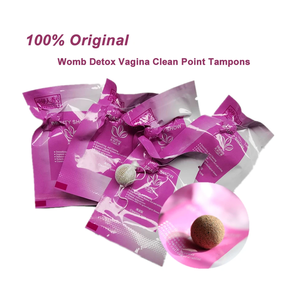 5Pcs/Lot Vaginal Detox Vaginal Tampons Wash Vagina Balls Womb Detox Womb Uterus Healing Feminine Hygiene Products