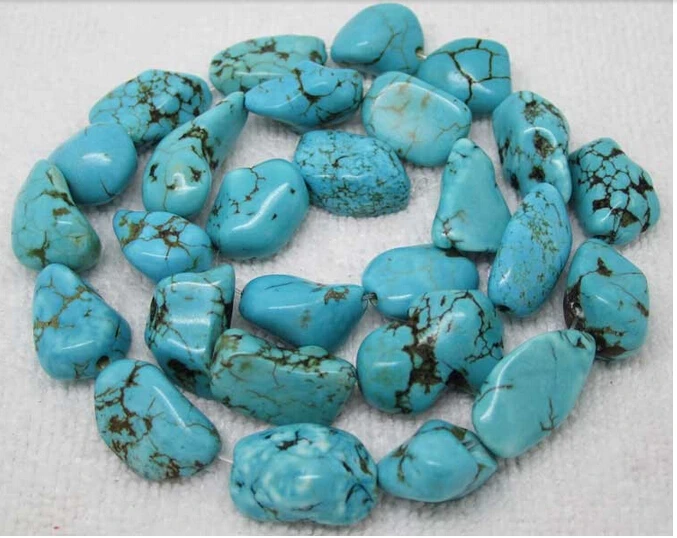 

Charm Natural Irregular Stone howlite Stone Loose Beads 10x15mm 40cm/16inch Random beads
