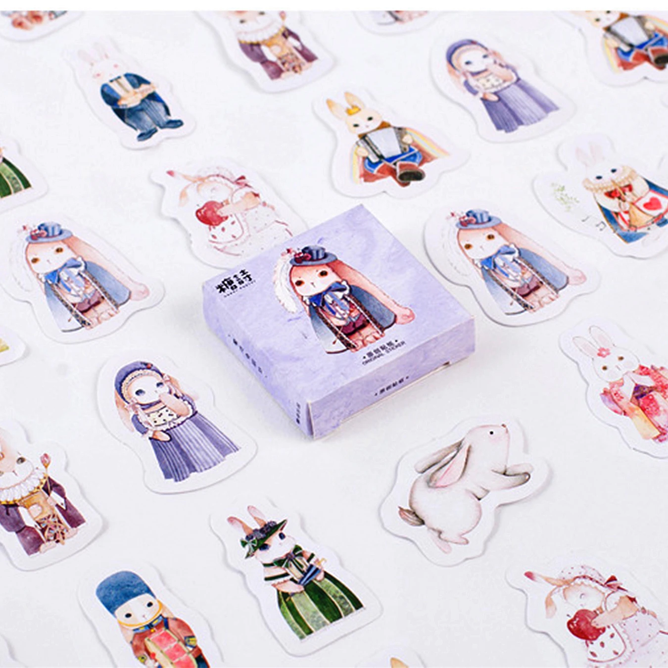 

40pc/box Magic Rabbit Memo Pads Stickers Pack Posted It Kawaii Planner Scrapbooking Sticky Stationery Escolar School Supplies