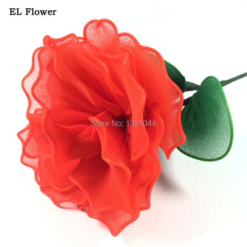 

2019 Newstyle DC-5V Steady on Glowing Flower EL Wire LED Flower Colorful Gift For Bright Light Holiday Party Decoration