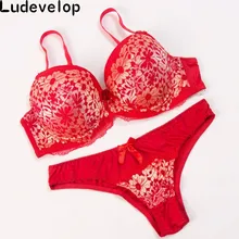 Сексуальный женский комплект нижнего белья высокого класса наборы бюстгальтер+ трусы комплект нижнего белья пуш-ап большой размер большая чашка дышащая C D E чашка 38/40/42/44/46/48