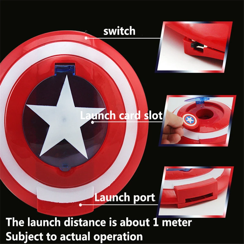 Хэллоуин косплей Капитан Америка щит наручные Дартс пусковая установка Мстители звуковые игрушки реквизит Детские подарки