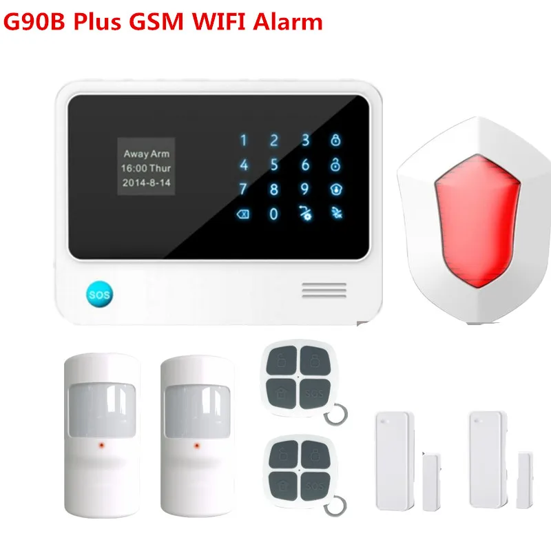 Most advanced 3G Network G90B Plus Wifi Alarm System Smart Home Alarm System