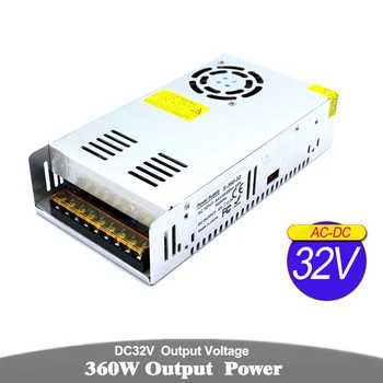 

32V DC Power Supply 11.3A 360W Driver Transformer AC To DC32V Power Supplies For Lighting CNC Router CCTV Monitor Machinery