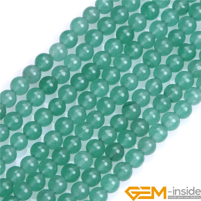 

Round green aventurine jades Beads Fashion Jewelry Bead DIY Bead For Women Bracelet & Necklace Making Strand 15" Wholesale!