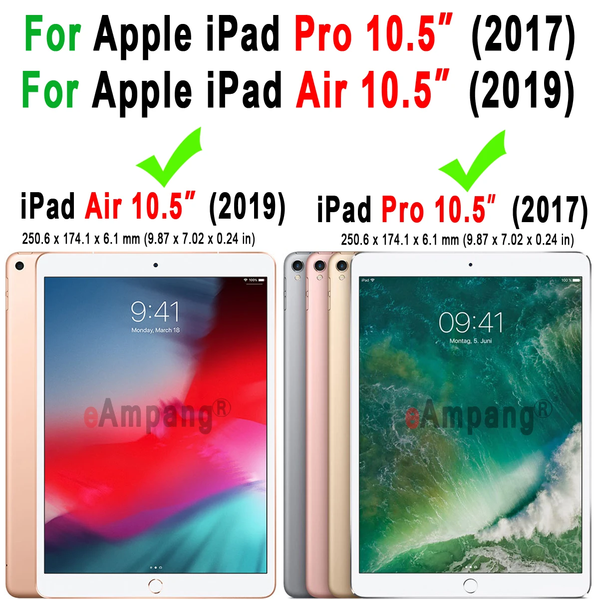 Чехол из крокодиловой кожи для Apple iPad Air 10,5 3 3-го поколения Pro 10,5 A1701 A1709, чехол для планшета, смарт-крышка+ пленка+ ручка