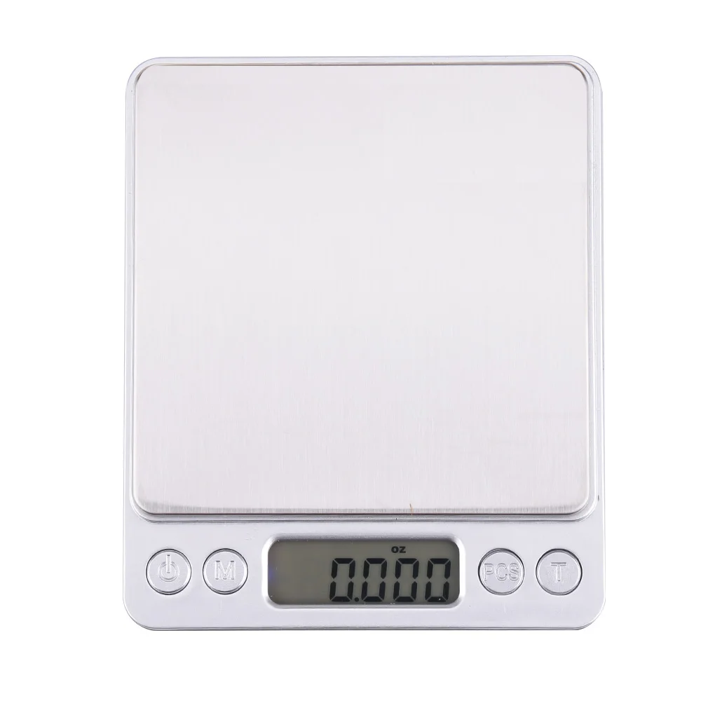 ЖК-дисплей точность ювелирной шкалы цифровые кухонные весы Мини карманная из нержавеющей стали электронные весы золотые граммы весы