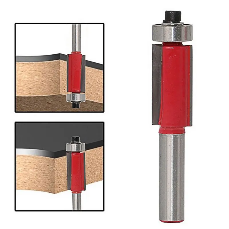 1/4 "хвостовик 1/4"-1/2 "лезвие для обработки древесины отделка маршрутизатор бит инструмент Обрезка нож 65 мм карбидный хвостовик фреза