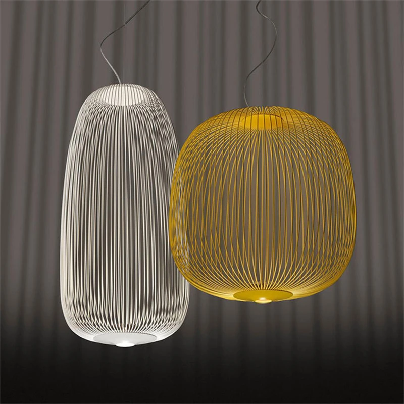  Post Modern Foscarini Spokes Pendant Lights Industrial Bird Cage Luminaire Dining Room Living Room  - 33042822268