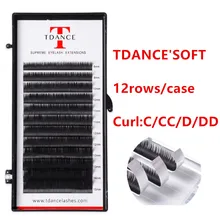TDANCE Индивидуальные Накладные ресницы для наращивания, Профессиональные Накладные норковые ресницы для наращивания объема, русские ресницы