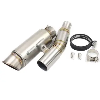 

Motorcycle Exhaust Pipe & Middle Connect Link Pipe Whole For 2006-2018 Yamaha YZF-R6