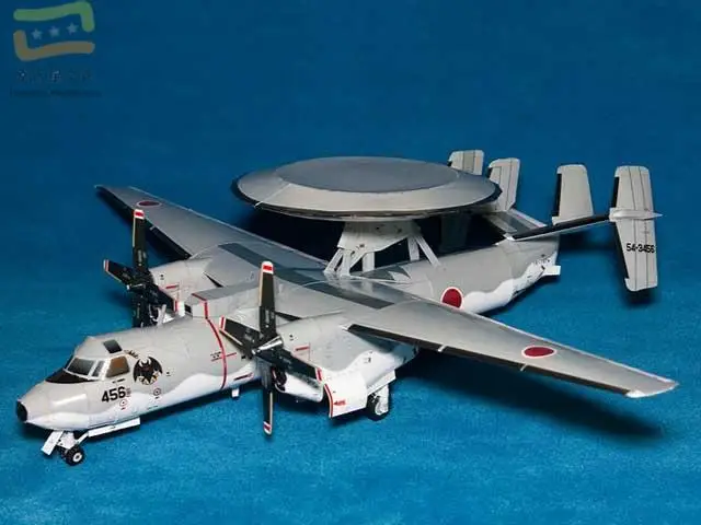 

E-2C Eagle Eye Early Warning Machine Military Model 3D Paper Model DIY Handmade Paper Moulding Toys