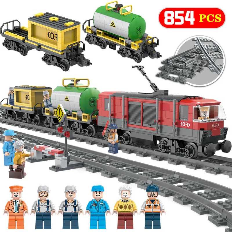 

Creator series Model Building Blocks Compatibe with LegoINGLYS Intercity train Station architecture Toy for children