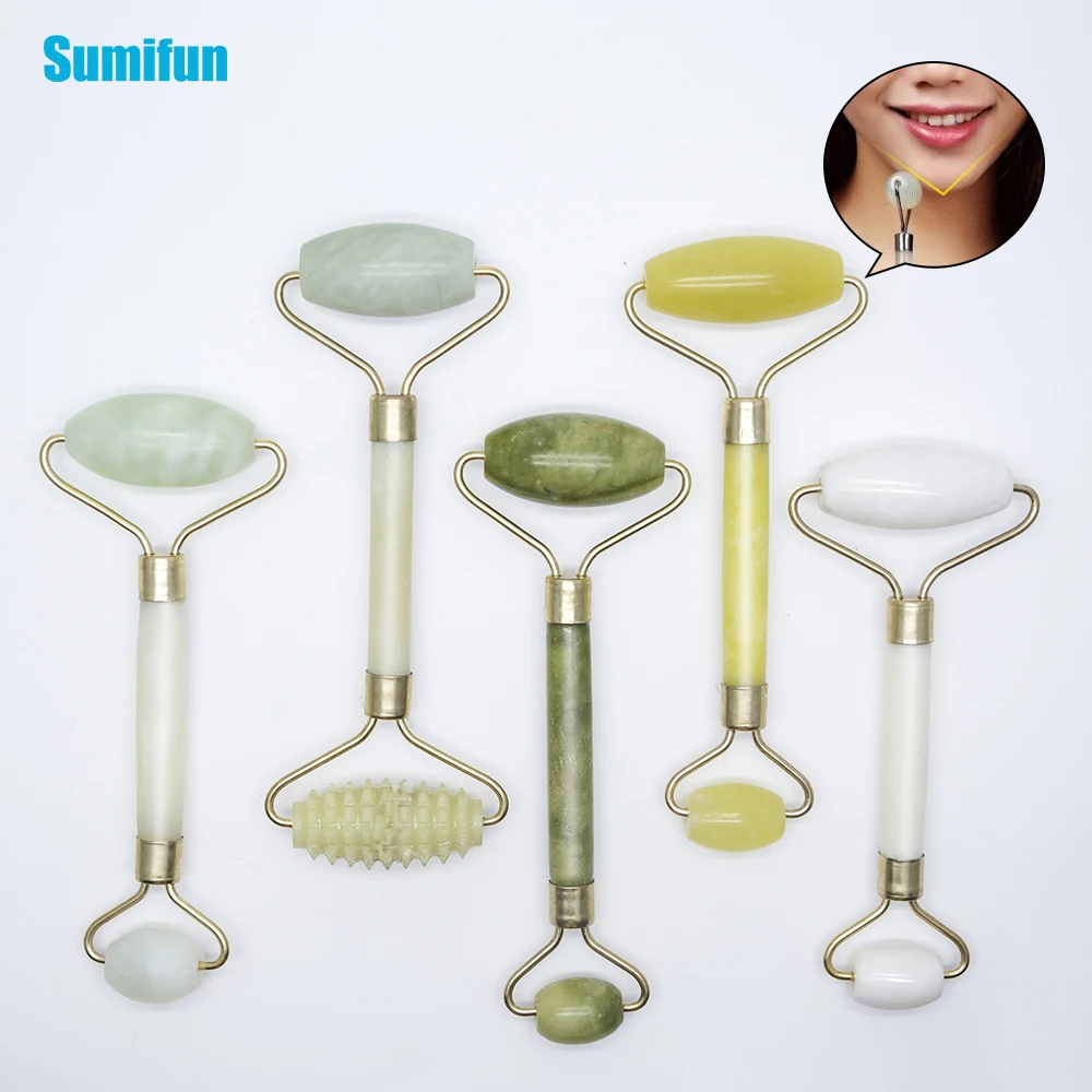 Jade Massage Roller Face Massager Facial Relaxation Slimming Tools Face
