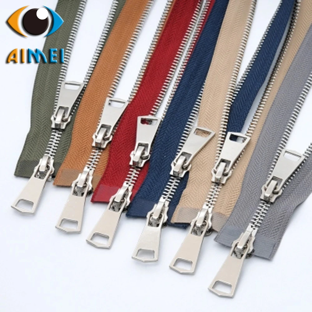 5 Metal Bag Zipper Bright Silver Teeth Closed Ultra-Smooth High-End Clothing Down Jacket Double-Heade | Дом и сад