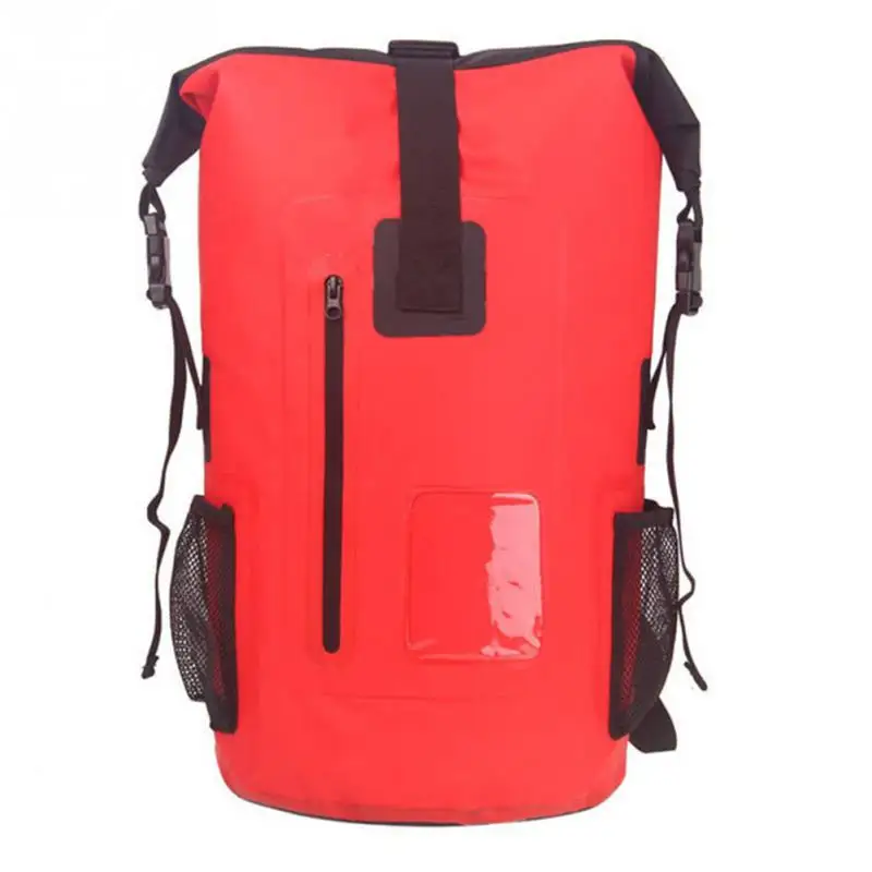 

PVC Waterproof Outdoor Backpack Adjustable Strap Men Women Travel Bags Solid Simple Large Luggage Bag Sports Hiking Backpack
