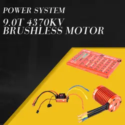 SKYRC 4370KV 9,0 T бесщеточный двигатель 60A бесщеточный ESC леопардовая мощность комбинированная система набор для 1/10 RC автомобиль грузовик