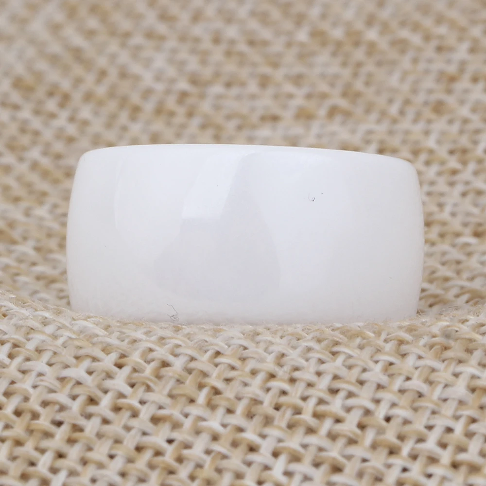 Заготовка для подвески с гравировкой имени ок модные украшения 10 мм полированное белое керамическое кольцо для мужчин и женщин обручальные свадебные кольца вечерние аксессуары