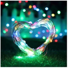 BTgeuse 2/5/10M Multi-Color LED Copper String Light for Holiday Lighting for Wedding Party Garland Fairy Christmas Tree Decorate BTgeuse 2/5/10M Multi-Color LED Copper String Light for Holiday Lighting for Wedding Party Garland Fairy Christmas Tree Decorate