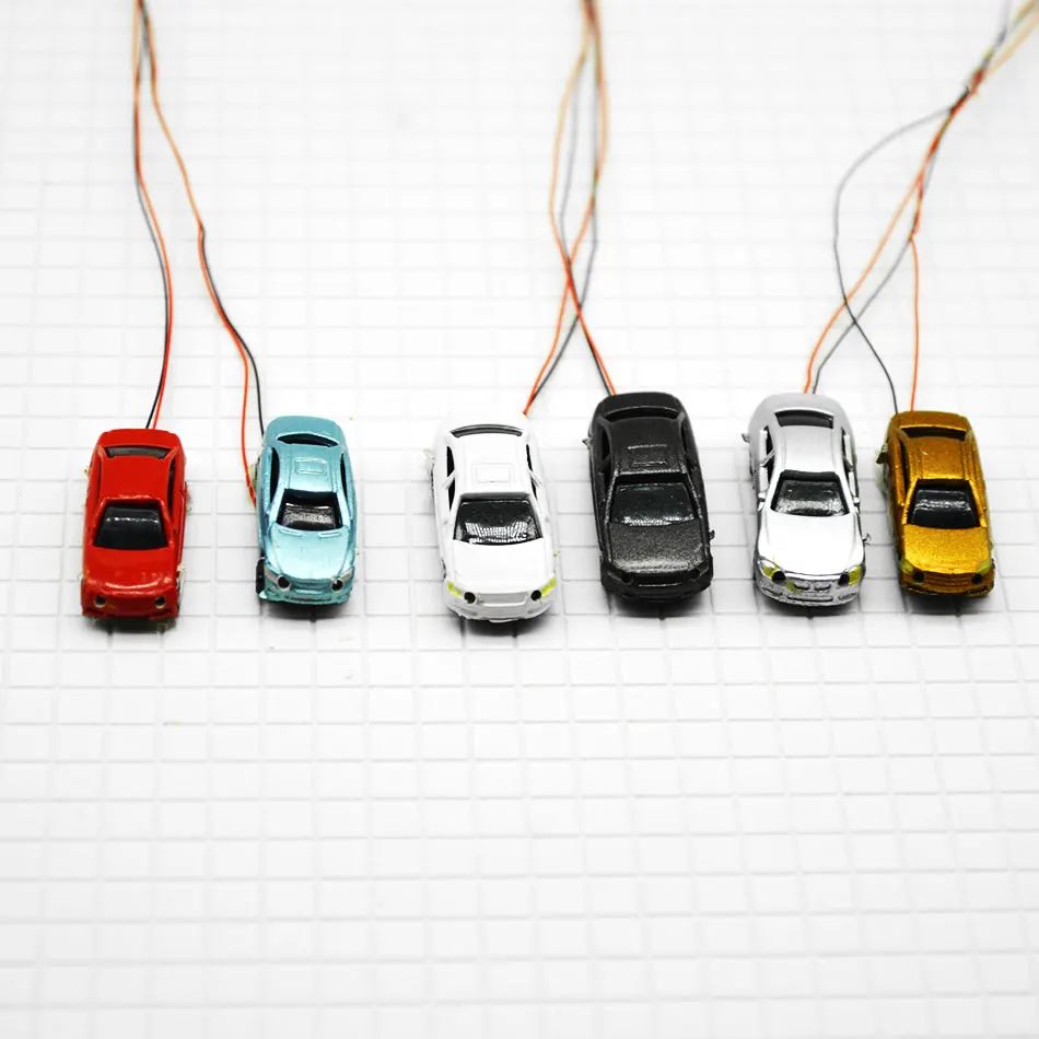 

Teraysun Light cars for architecture scale model 1:200 model trains layout plastic cars 50pcs
