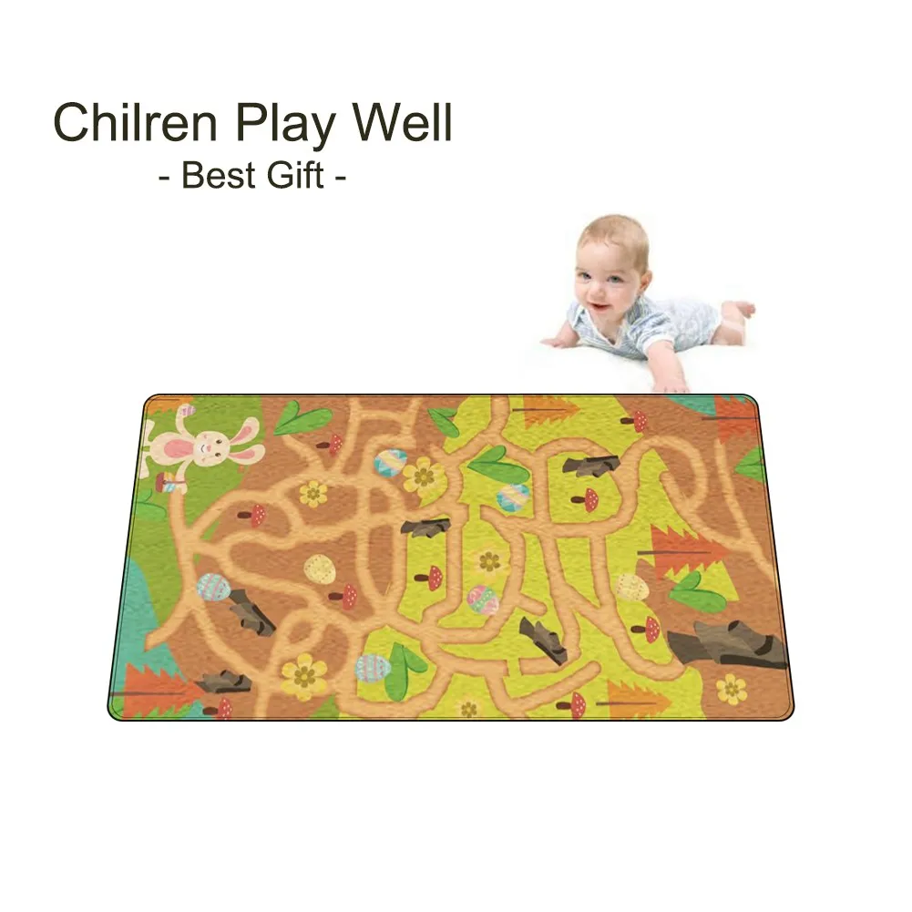 Коврик для гостиной детский коврик милый детский игровой коврик Babe коврик с двойной поверхностью развивающий коврик для детей игровой коврик# WS