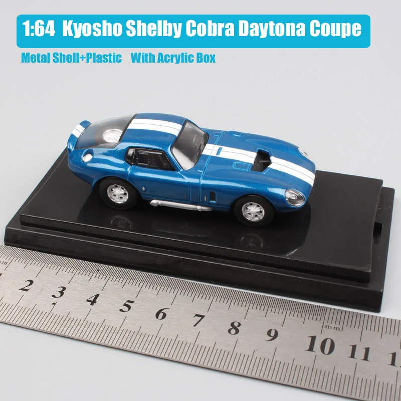 1/64 масштаб Kyosho ford Shelby Cobra Daytona Coupe спортивный гоночный автомобиль мини литая модель игрушки миниатюры для взрослых мальчиков коллекция