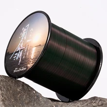 500 м лучшее качество, монофиламентная нейлоновая рыболовная леска, морская/Пресноводная Моноволокно, материал, зимняя супер прочная леска