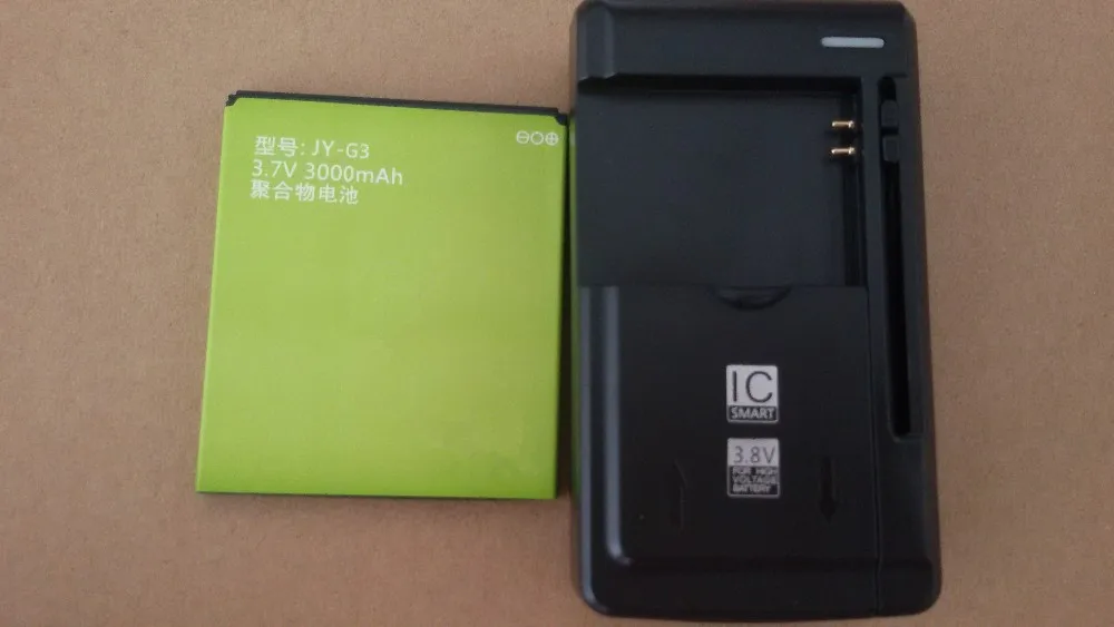 

1Lot=1PC Universal battery Charger+1PC 3000MAH Original Jiayu G3 Battery for Jiayu G3 Mobile SmartPhone Battery Free Shipping