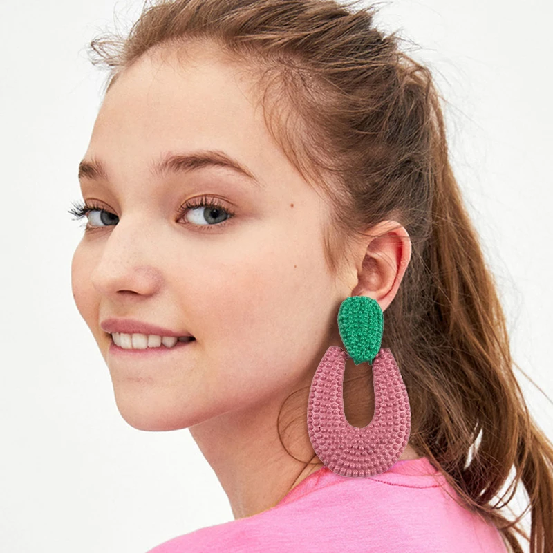 

AYAYOO Fashion Earrings For Women 2018 Statement Handmade Za Brincos Fringe Earrings Bohemian Summer Earings Fashion Jewelry