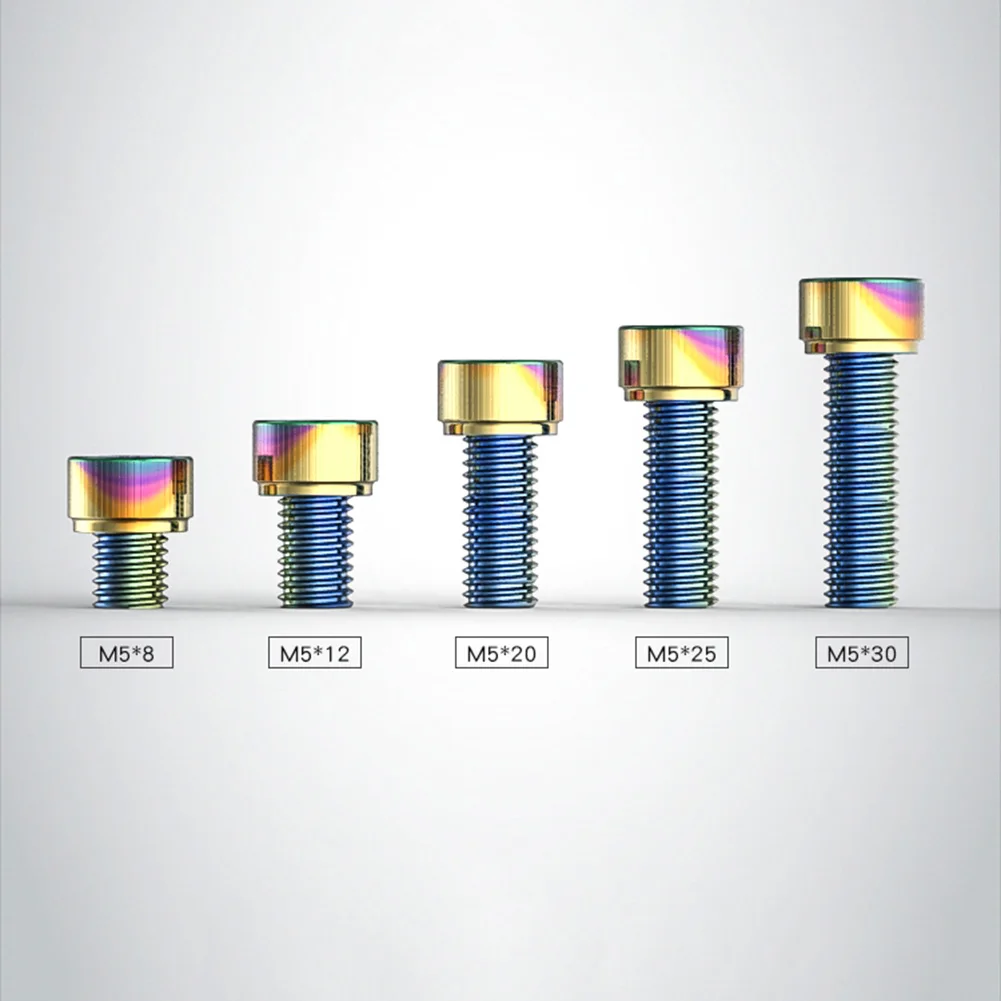 10 шт. мотоциклетный винт из нержавеющей стали M5 модифицированный Универсальный 5 мм внутренний шестигранный орнамент крышка топливного бака цветной винт