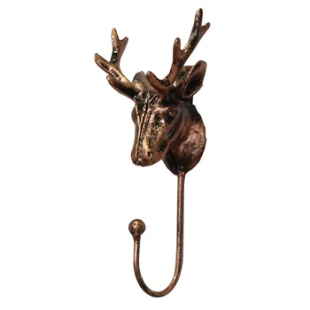 

European-style clothing store display racks coat hanger clothes shop wall iron wall hooks deer wall hanging point Animal