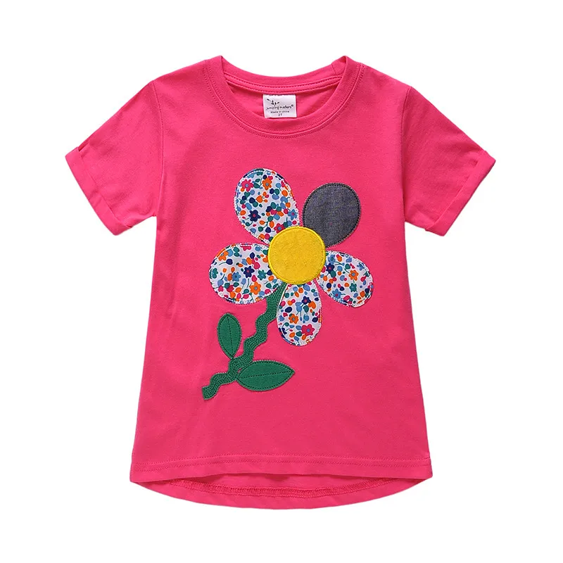 

jumping meters New striped Baby Girls short sleeve t shirt clothing children clothes summer Tops Kids Toddler T-shirts brand