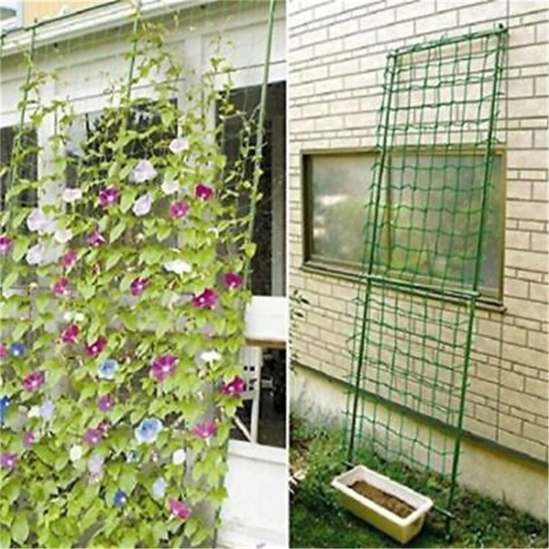 Garden Green Nylon Trellis Netting Support Climbing Bean Plant Nets ...