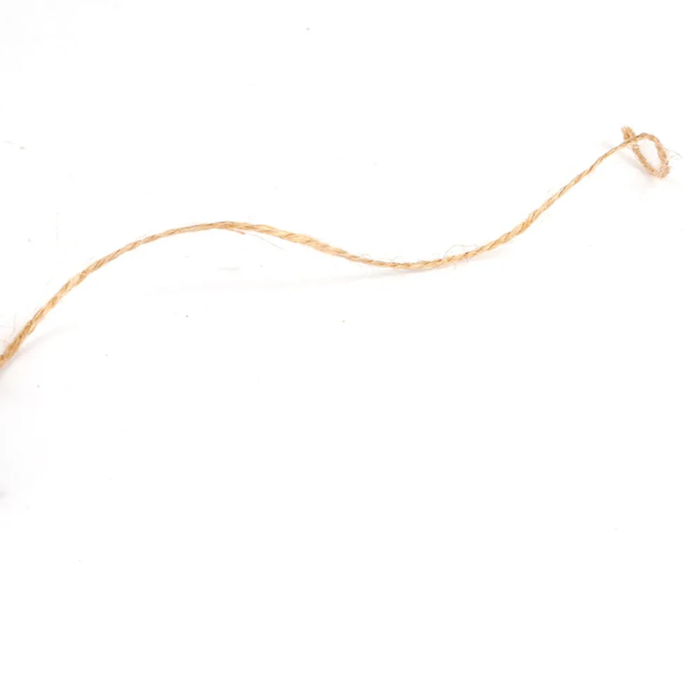 100m Natural Jute Twine Burlap String Hemp Rope Party Wedding Gift Wrapping Cords Thread DIY Scrapbooking Florists Craft Decor